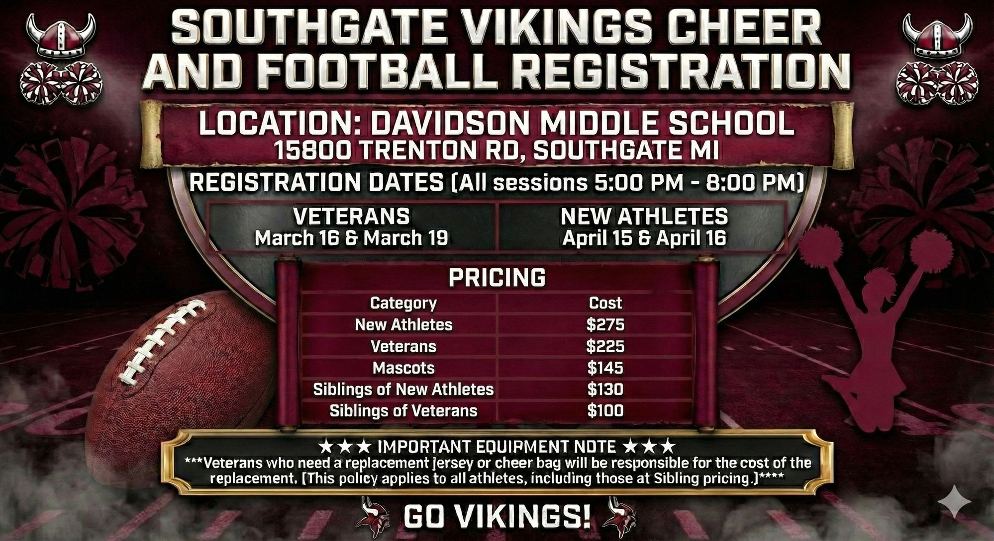 vikings registration